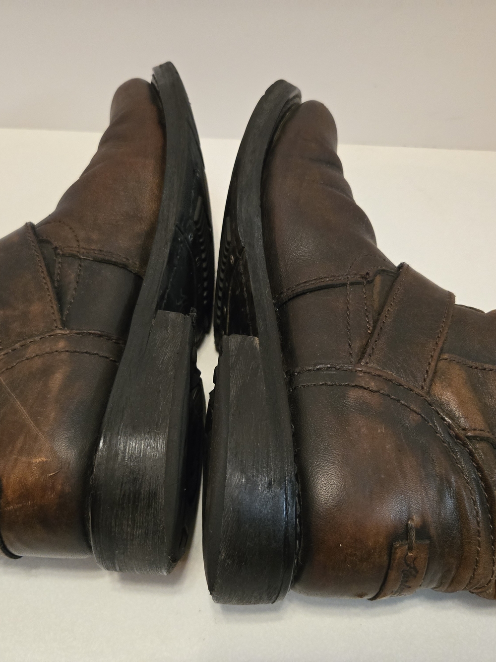 Harley-Davidson Orange Leather Boot Interior Label - Picture 7 of 10